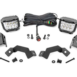 Rough Country LED Light Kit Ditch Mount 3″ OSRAM Wide Toyota Land Cruiser (24-26)