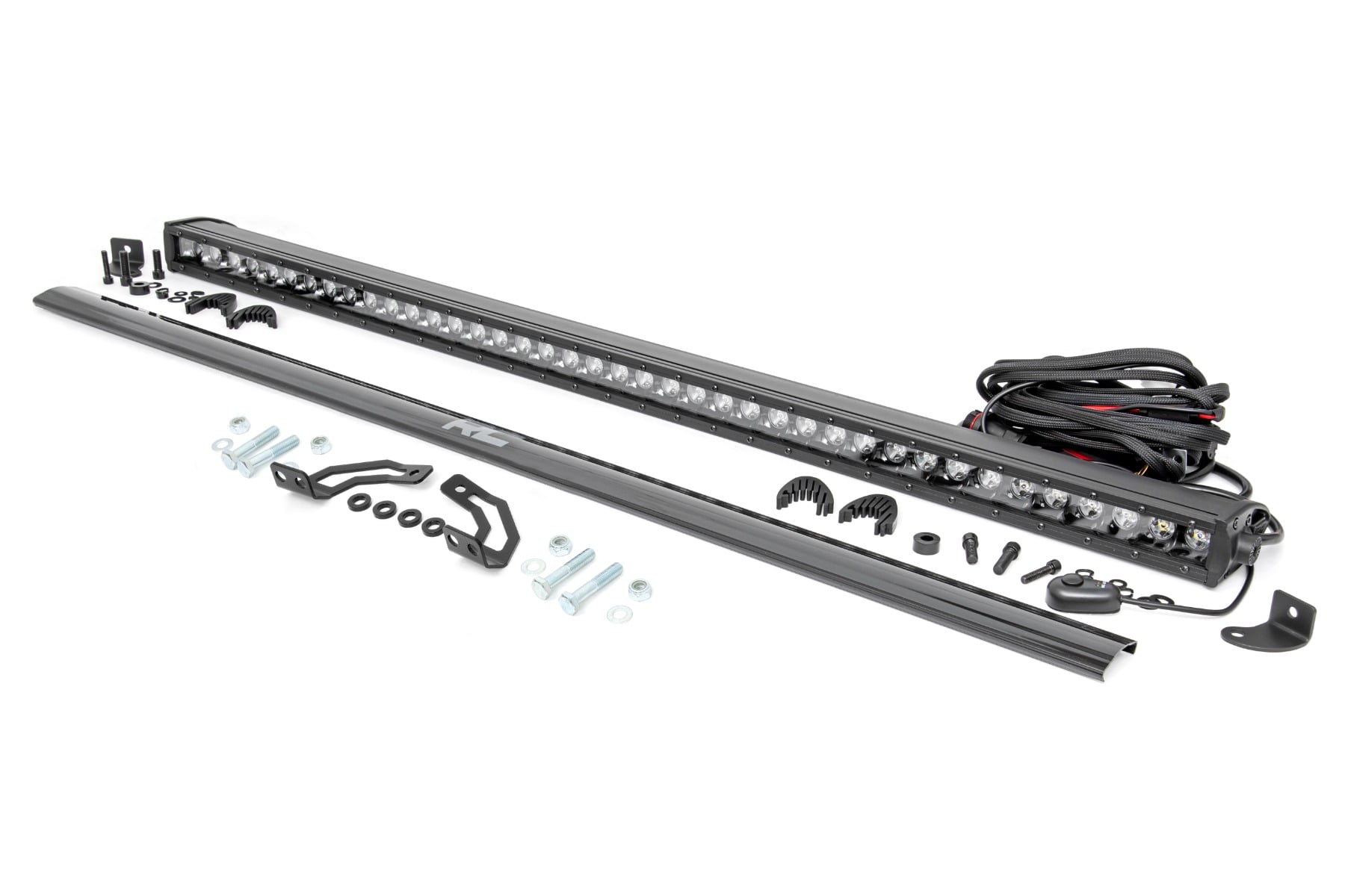 Rough Country LED Light Kit Rear Mount 40″ Black Single Row Polaris RZR 1000XP4 (2024)