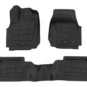 Rough Country Sure-Fit Floor Mats Front & Rear TRD PRO Double Cab Toyota Tacoma (24-26)