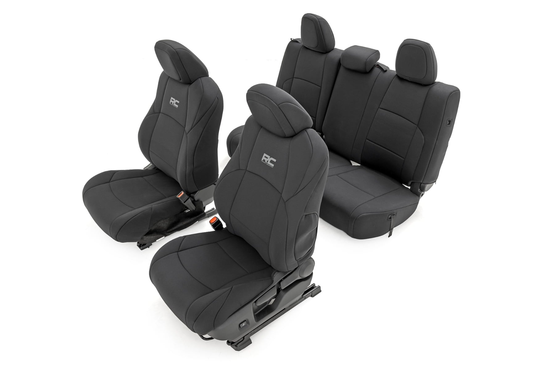 Rough Country Seat Covers FR & RR Double Cab Toyota Tacoma 2WD/4WD (2024-2026)
