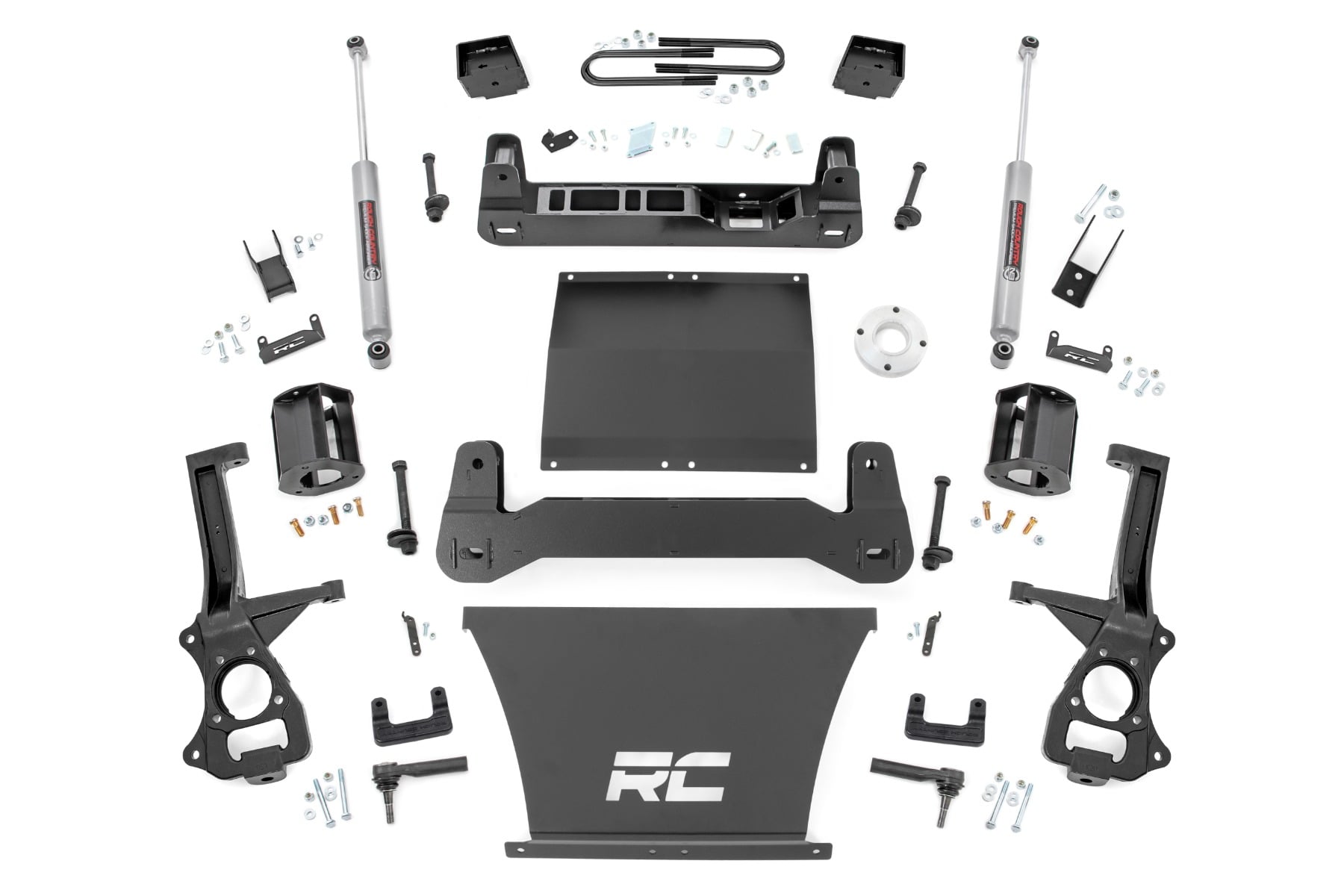 Rough Country 6 Inch Lift Kit Mono Leaf Rear Chevy Silverado 1500 2WD (2025-2026)