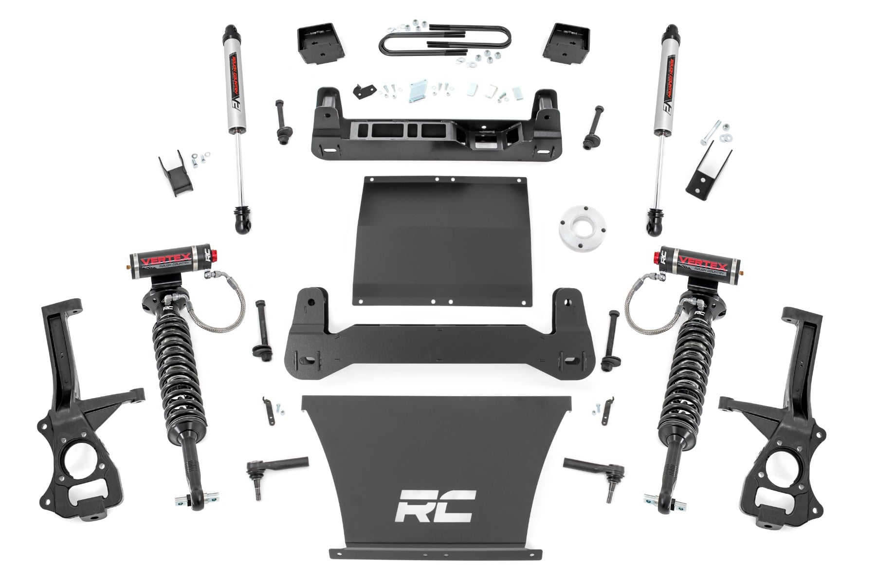 Rough Country 6 Inch Lift Kit Mono Leaf Rear Vertex/V2 Chevy Silverado 1500 (25-26)