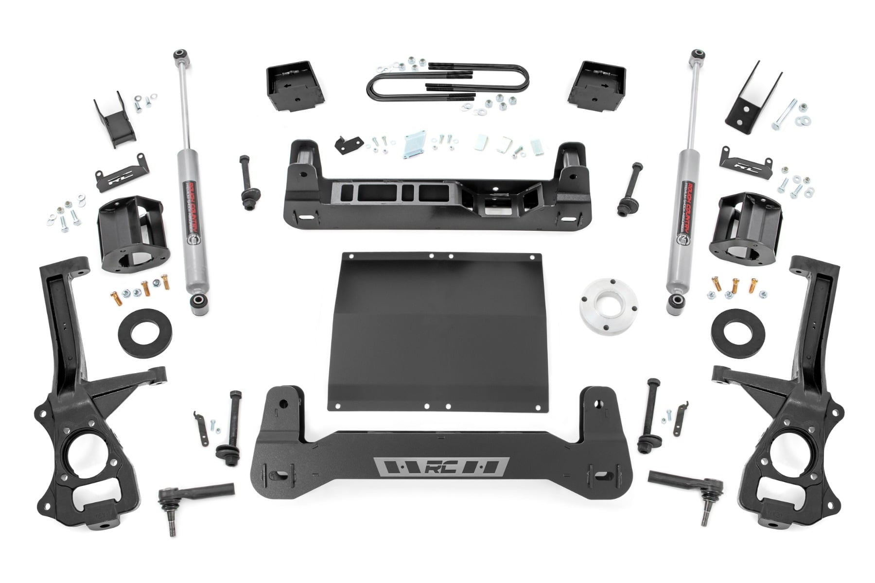 Rough Country 6 Inch Lift Kit Mono Leaf Rear Diesel Chevy Silverado 1500 2WD (25-26)