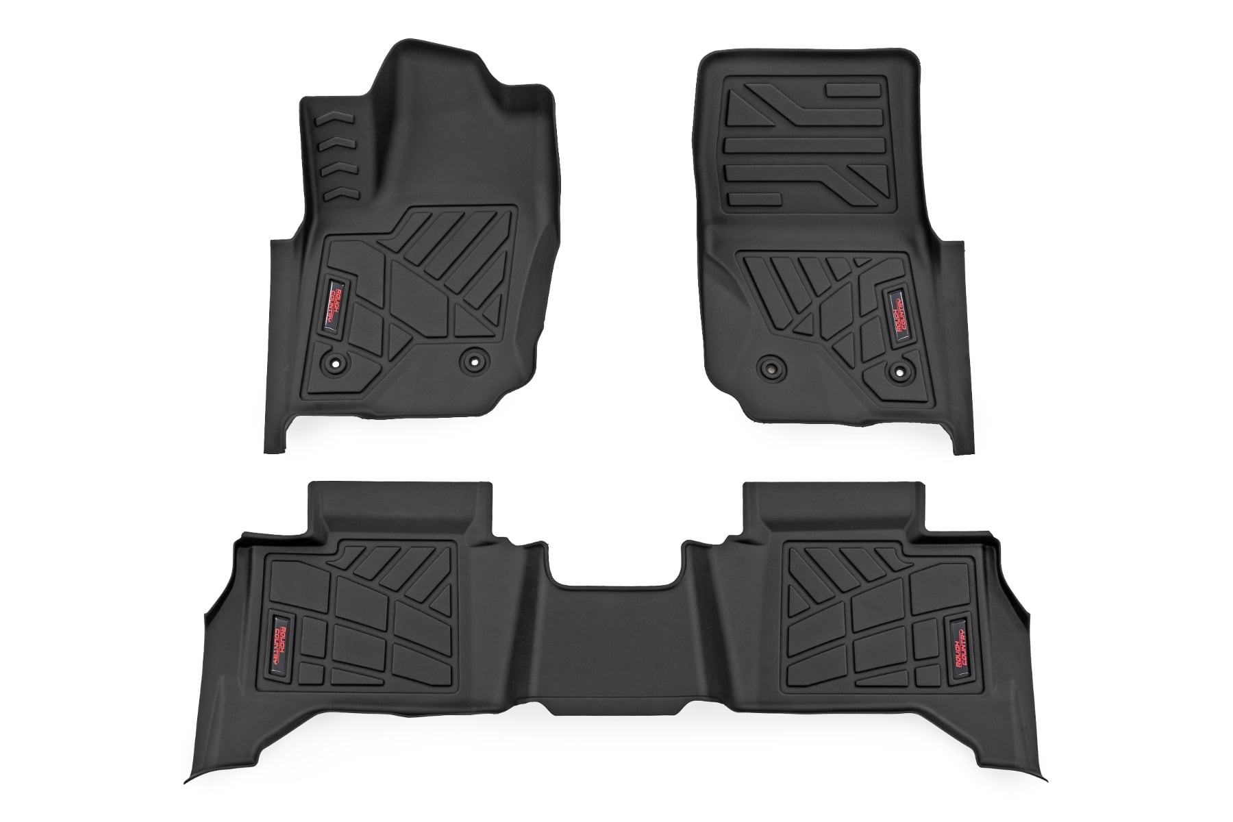 Rough Country Sure-Fit Floor Mats Front & Rear Toyota 4Runner 2WD/4WD (2025-2026)