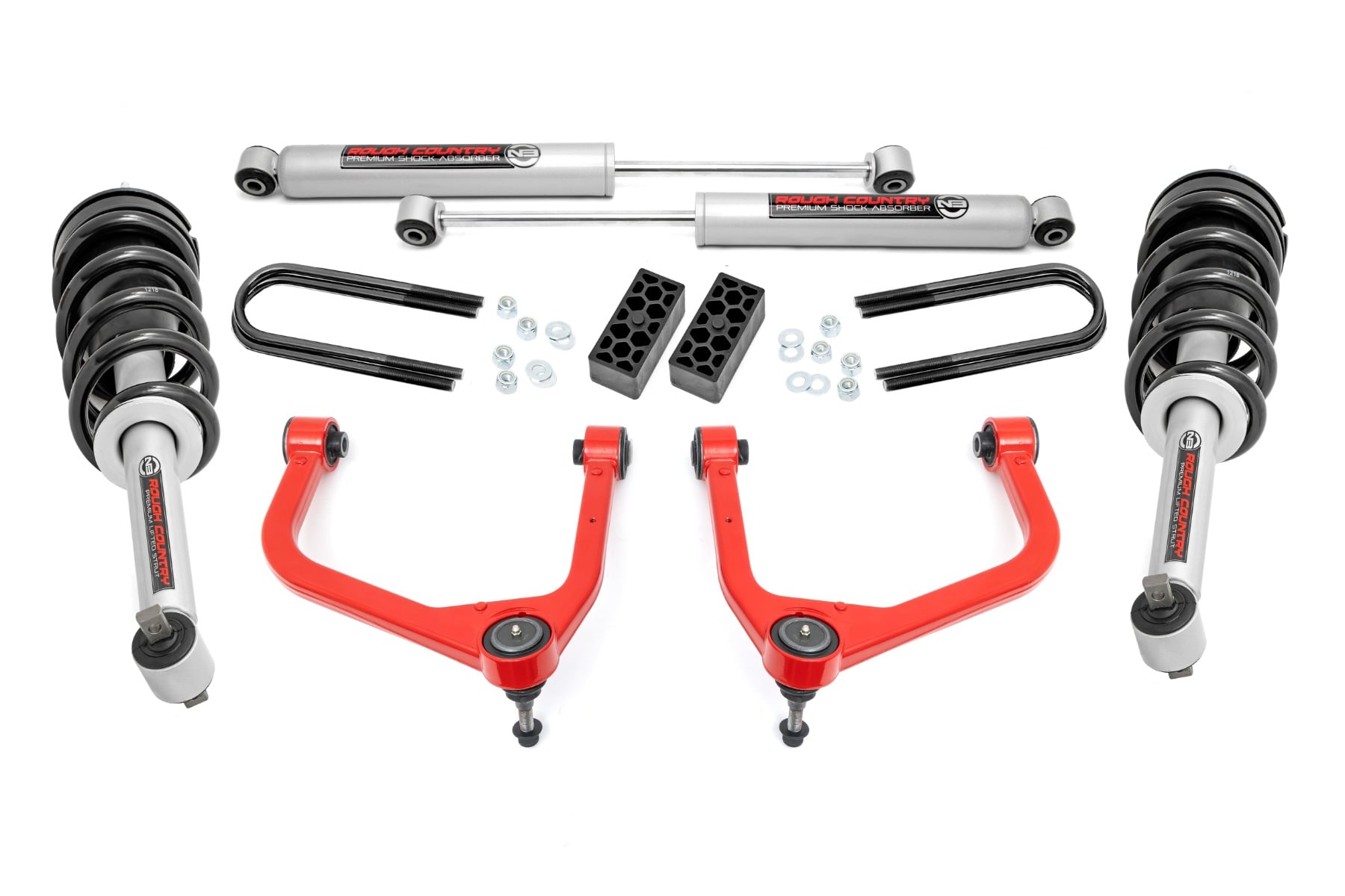Rough Country 3.5 Inch Lift Kit N3 Struts Chevy Silverado 1500 2WD/4WD (2025-2026)