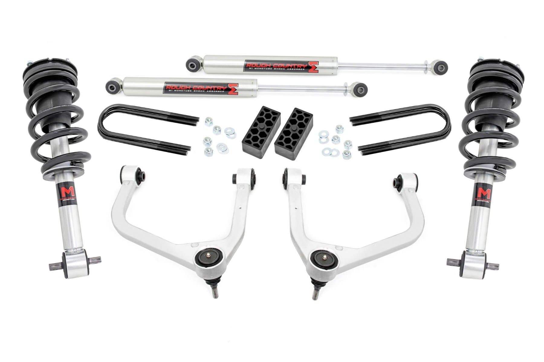 Rough Country 3.5 Inch Lift Kit M1 Struts/M1 Chevy Silverado 1500 2WD/4WD (2025-2026)