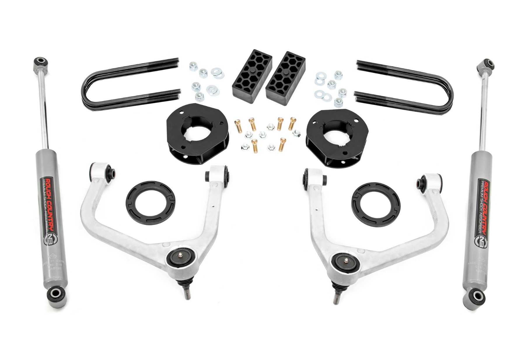 Rough Country 3.5 Inch Lift Kit Chevy Silverado 1500 2WD/4WD (2025-2026)