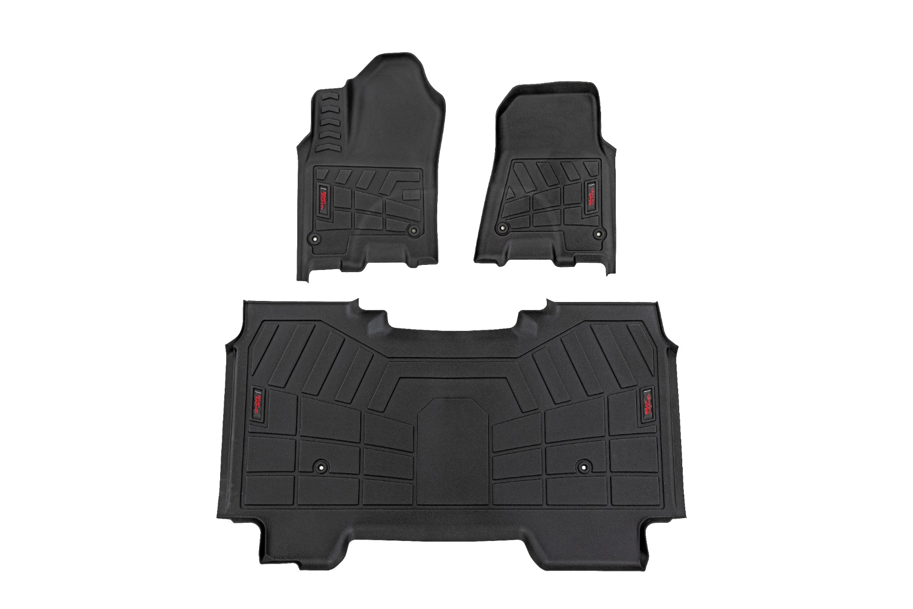 Rough Country Sure-Fit Floor Mats Front & Rear Crew Ram 1500 2WD/4WD (2025-2026)