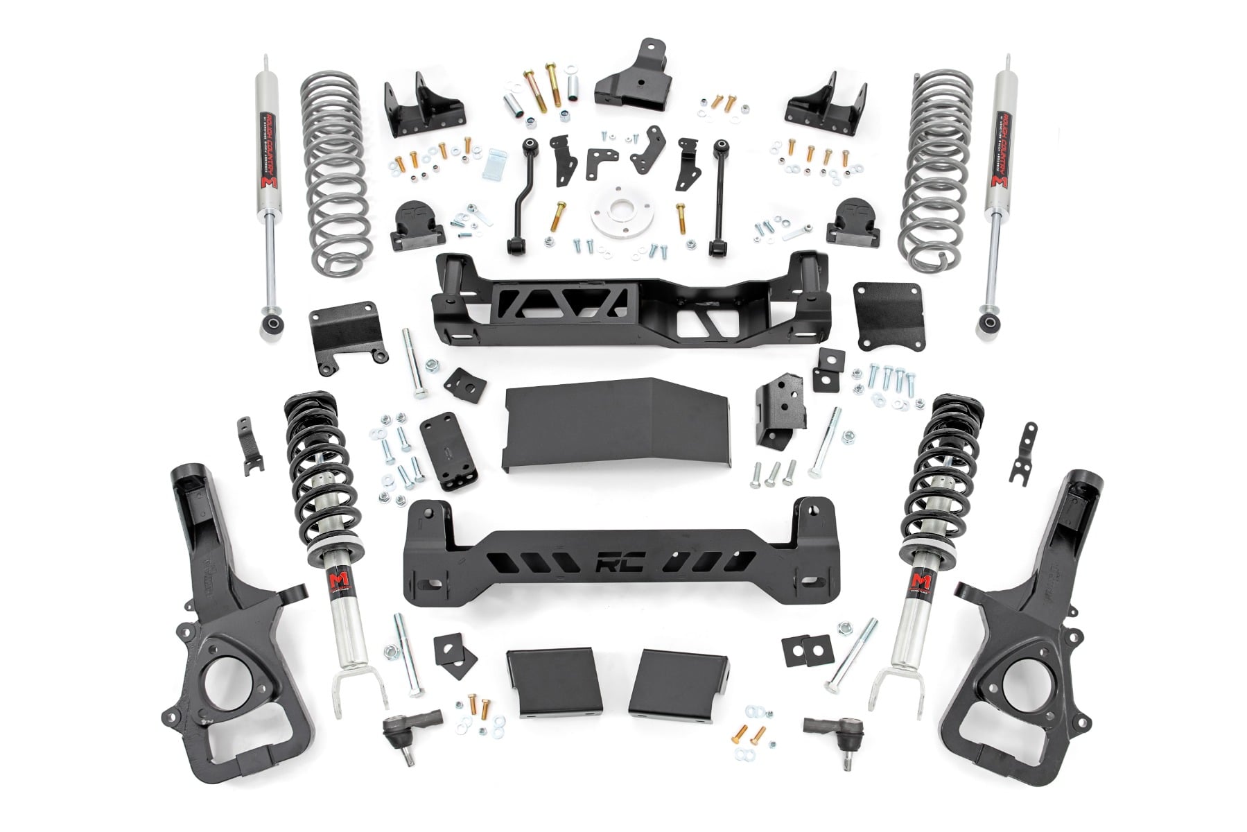 Rough Country 6 Inch Lift Kit 22XL M1 Struts Rear Coils Ram 1500 4WD (2025-2026)