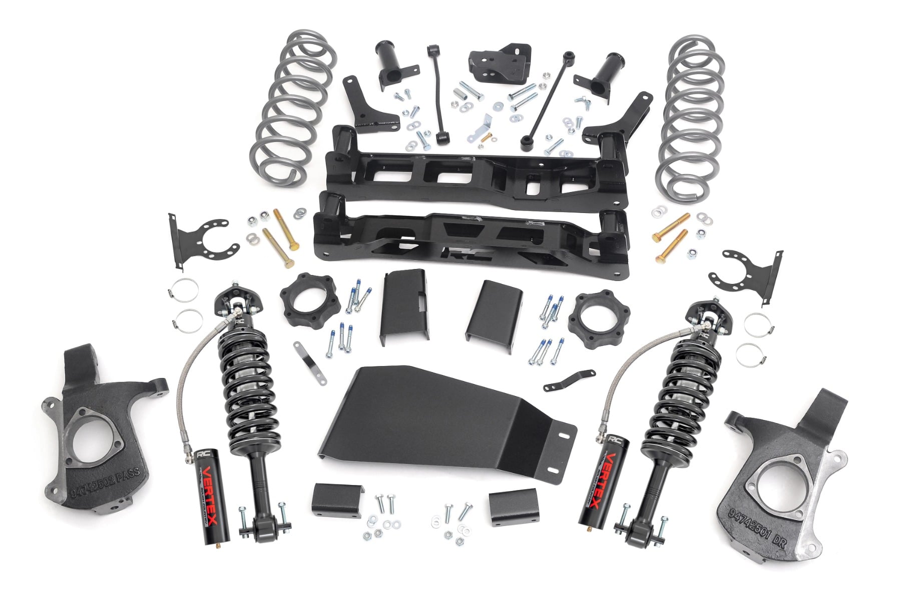 Rough Country 7.5 Inch Lift Kit Vertex Coilovers Chevy Avalanche 2WD/4WD (2007-2013)