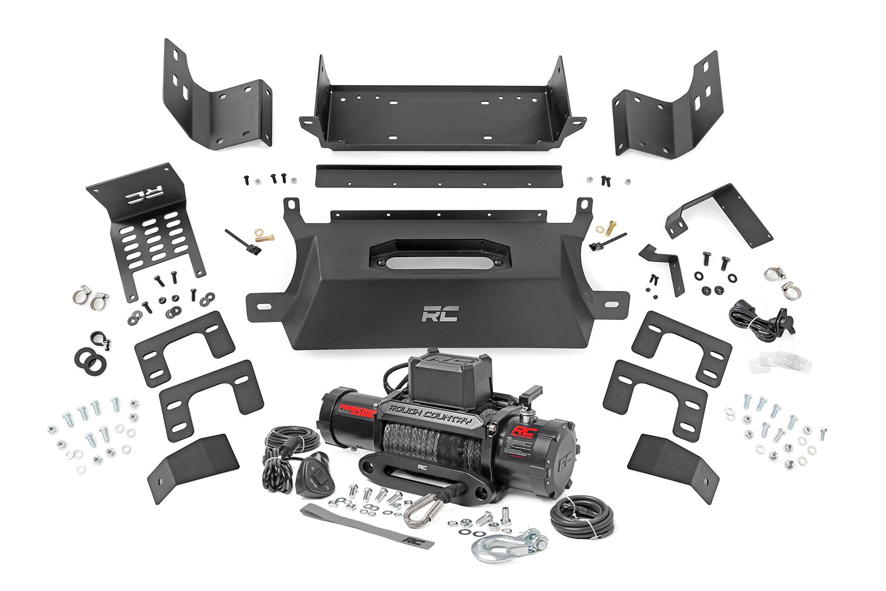 Rough Country Hidden Winch Mount 9500S Ford Bronco 4WD (2021-2026)