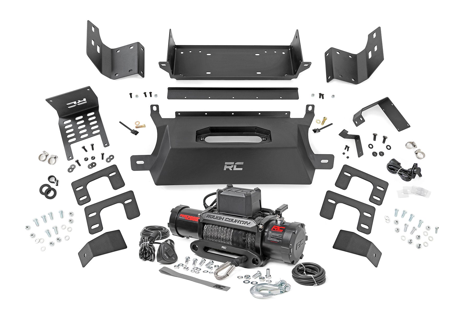 Rough Country Hidden Winch Mount 12000S Ford Bronco 4WD (2021-2026)
