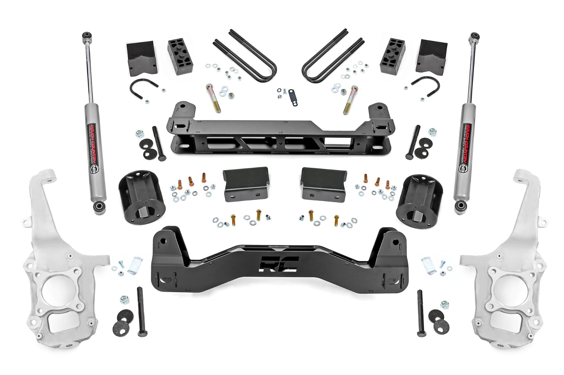 Rough Country 4 inch Lift Kit Ford F-150 2WD (2021-2026)