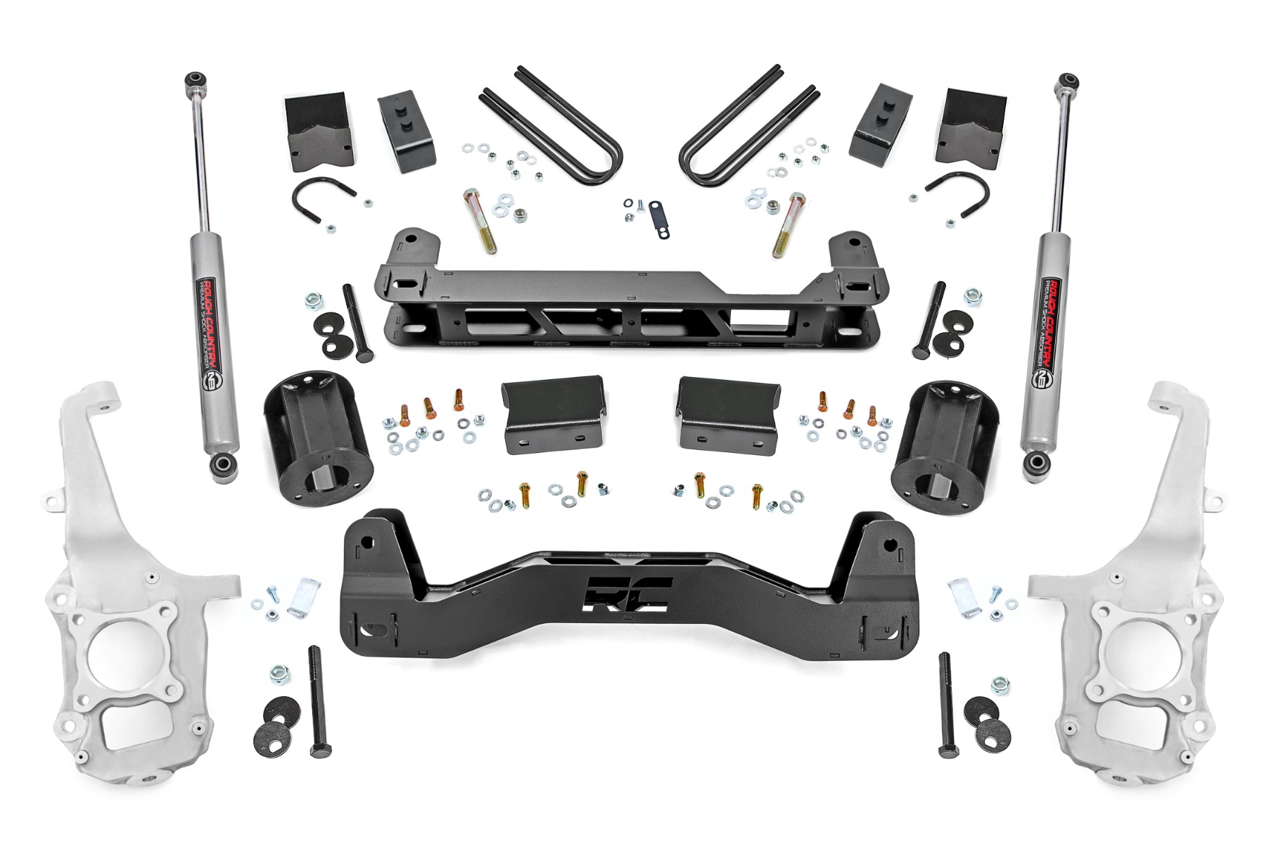 Rough Country 6 Inch Lift Kit Ford F-150 2WD (2021-2026)