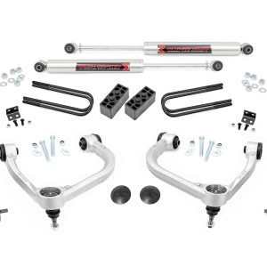 Rough Country 3 Inch Lift Kit Forged UCA M1/M1 Ford F-150 4WD (2021-2026)