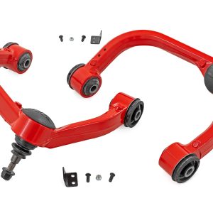 Rough Country Red Forged Upper Control Arms 3 Inch Lift Ford F-150 2WD/4WD (2021-2026)