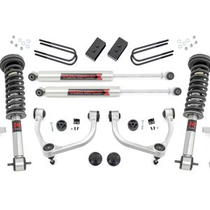 Rough Country 4 inch Lift Kit Forged UCA M1/M1 No Cut Ford F-150 4WD (2021-2026)