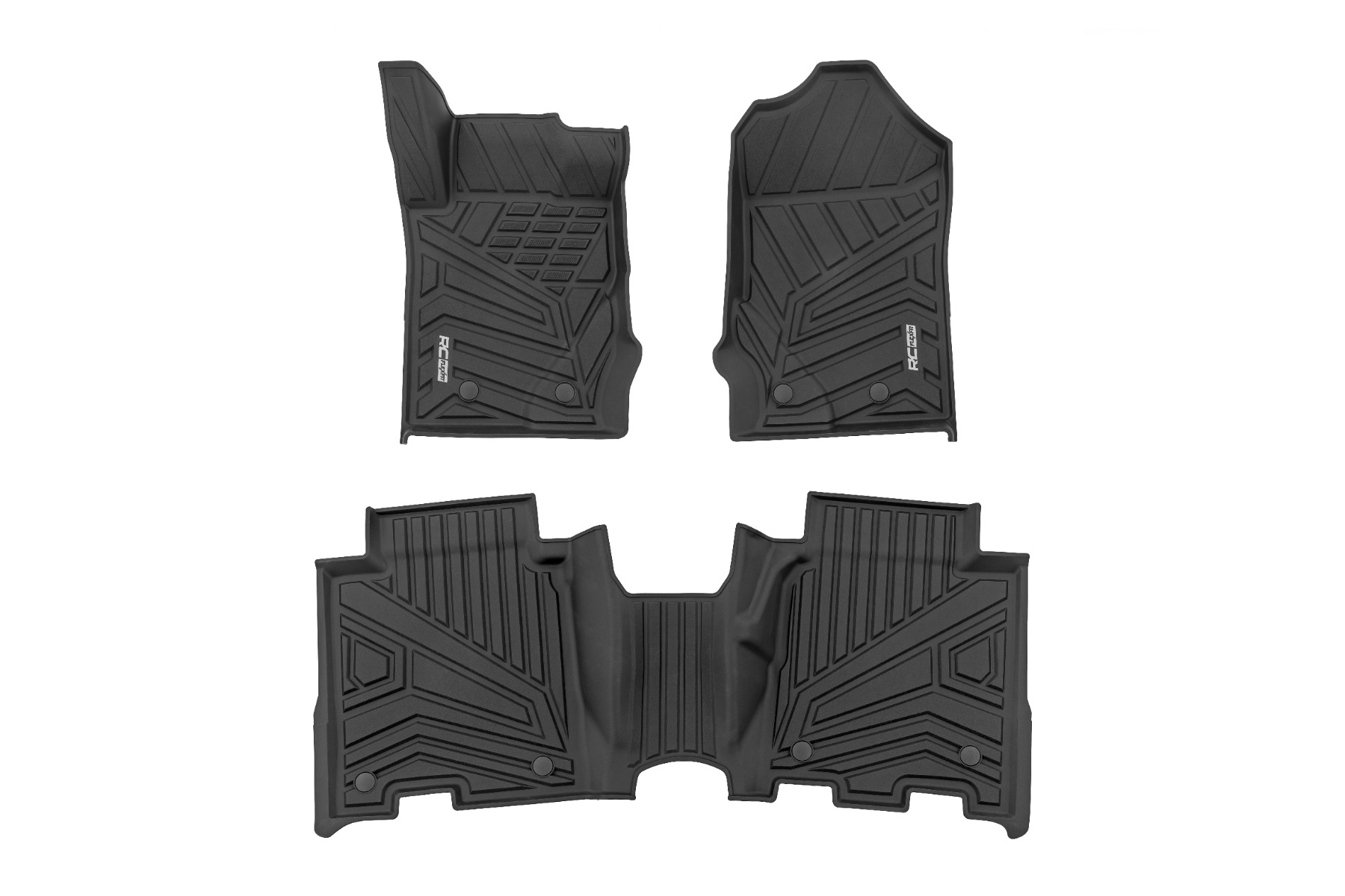 Rough Country Floor Mats Front & Rear Ford Bronco 4WD (2021-2026)