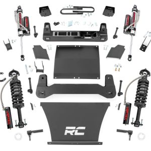 Rough Country 6 Inch Lift Kit Mono Leaf Rear Vertex Chevy Silverado 1500 4WD (25-26)