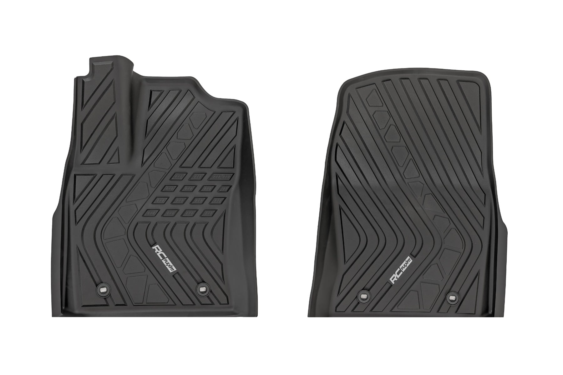 Rough Country Flex-Fit Floor Mats FR CrewMax Toyota Tundra 2WD/4WD (2022-2026)