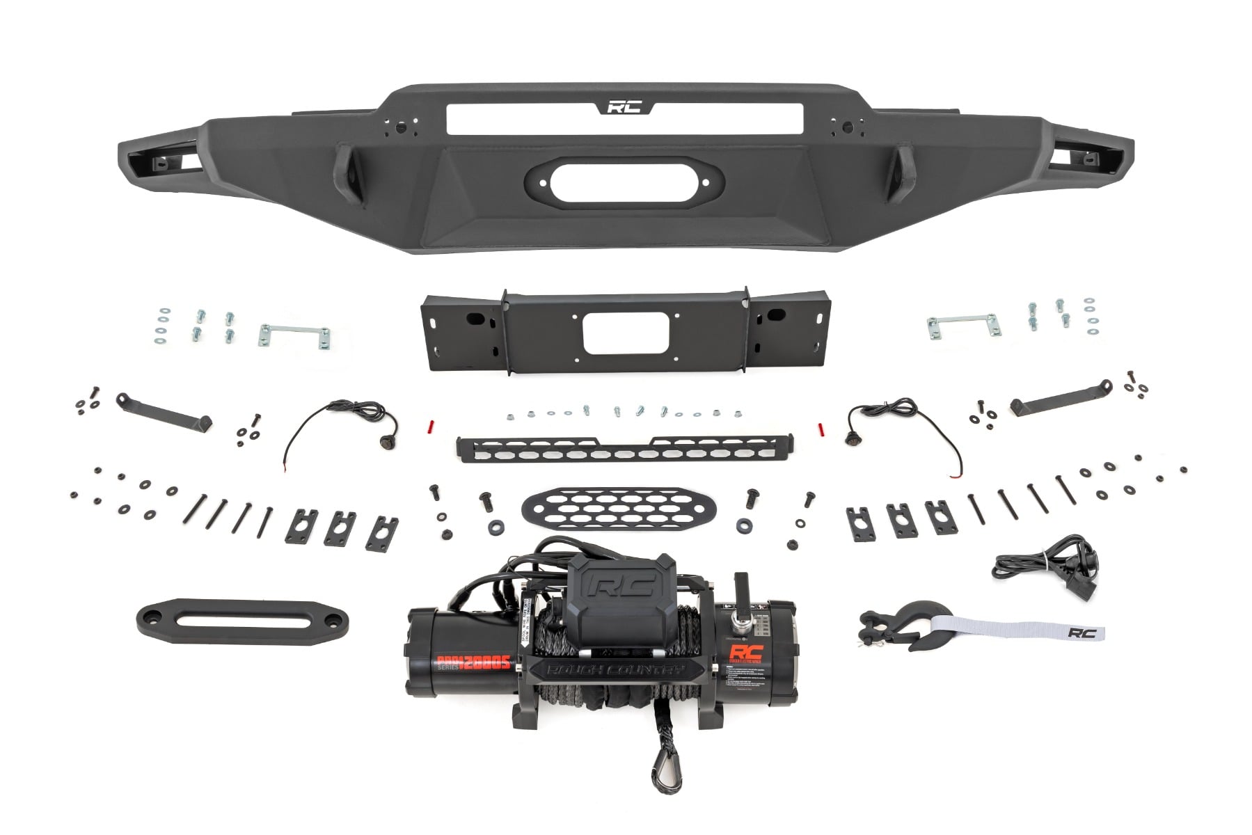 Rough Country Hybrid Front Bumper 12000S Toyota Tundra 2WD/4WD (2022-2026)