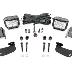 Rough Country LED Light Kit Front Mount 3″ Chrome Pair Wide Angle Segway 570 F
