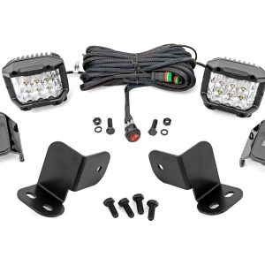 Rough Country LED Light Kit Rear Mount 3″ Chrome Pair Wide Angle Segway 570 F