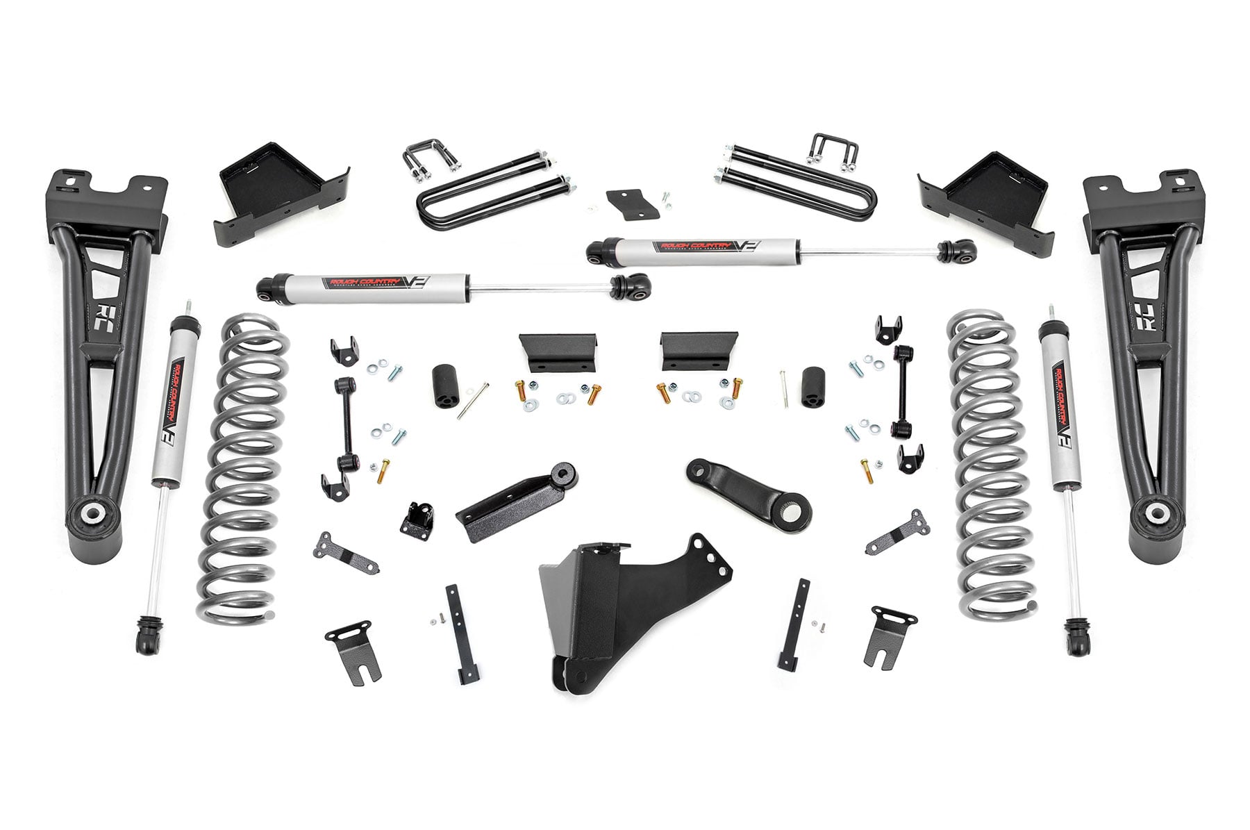 Rough Country 6 Inch Lift Kit Radius Arm V2 Ford F-250/F-350 Super Duty 4WD (23-26)