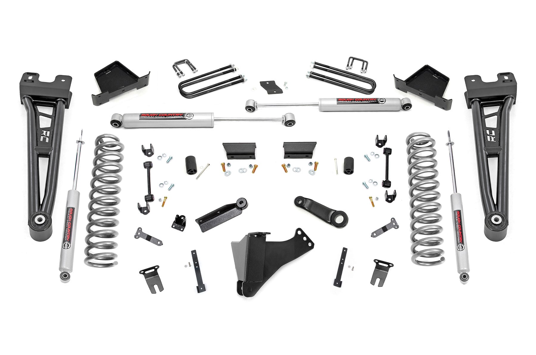 Rough Country 6 Inch Lift Kit Radius Arm Ford F-250/F-350 Super Duty 4WD (2023-2026)