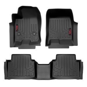 Rough Country Floor Mats FR & RR Crew Chevy/GMC Canyon/Colorado 2WD/4WD (2023-2026)