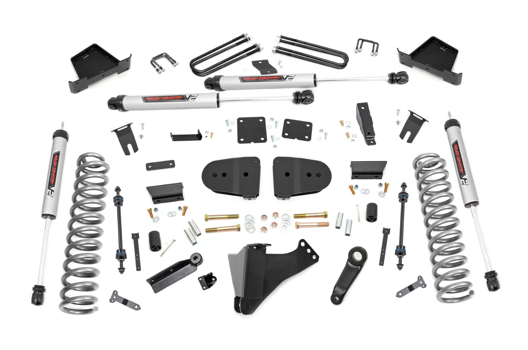 Rough Country 4.5 Inch Lift Kit V2 Diesel Ford F-250/F-350 Super Duty 4WD (2023-2026)
