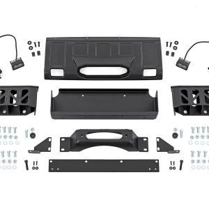 Rough Country FXS Hidden Winch Mount Yellow SAE Fog Toyota Land Cruiser 4WD (24-26)