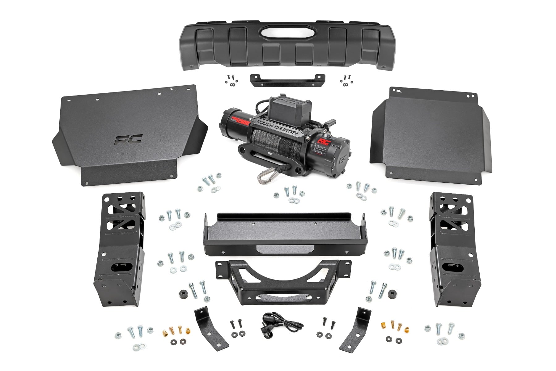 Rough Country FXS Hidden Winch Mount PRO12000S Toyota Tacoma 4WD (2024-2026)