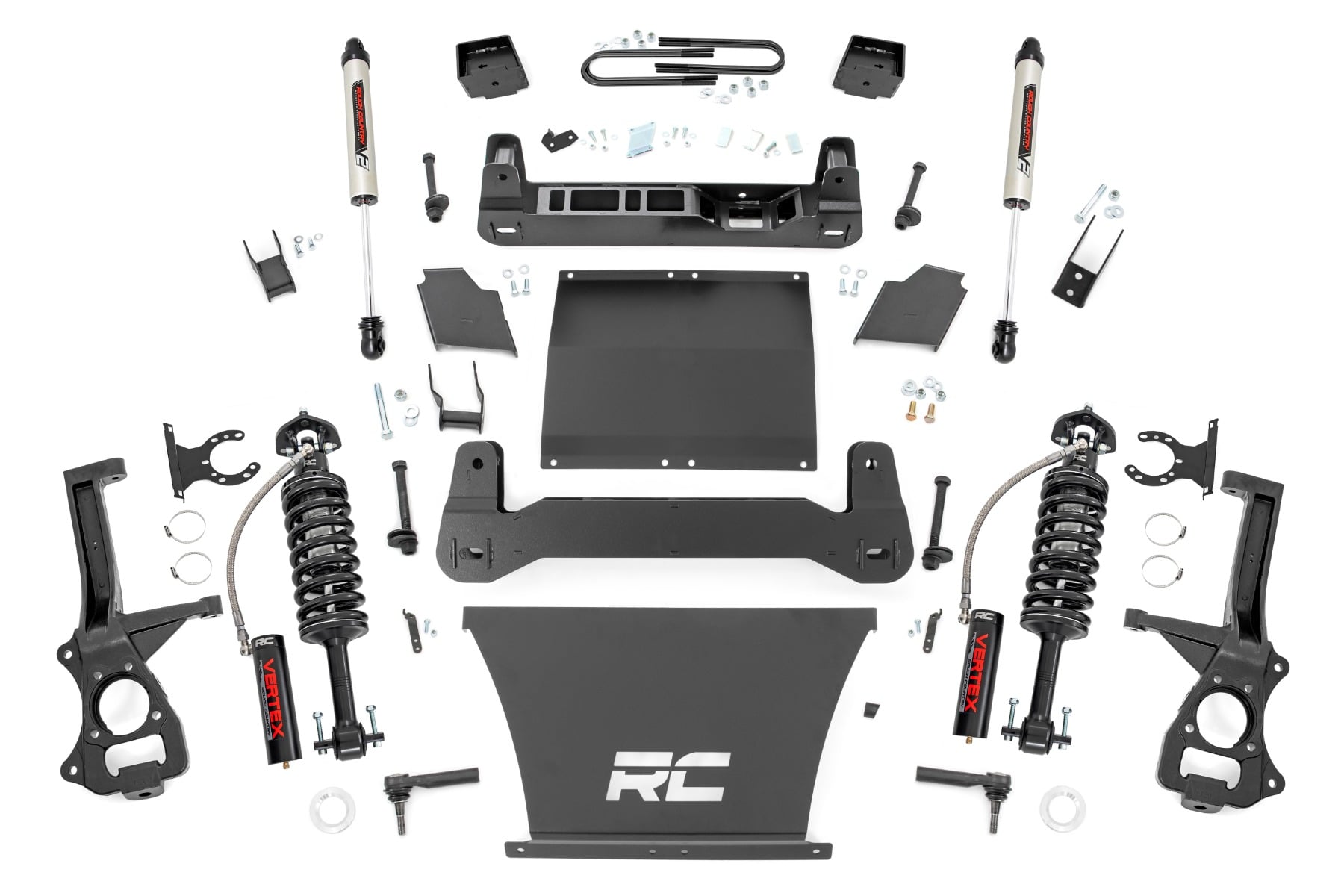 Rough Country 6 Inch Lift Kit Mono Leaf Rear Vertex/V2 GMC Sierra 1500 2WD/4WD (25-26)
