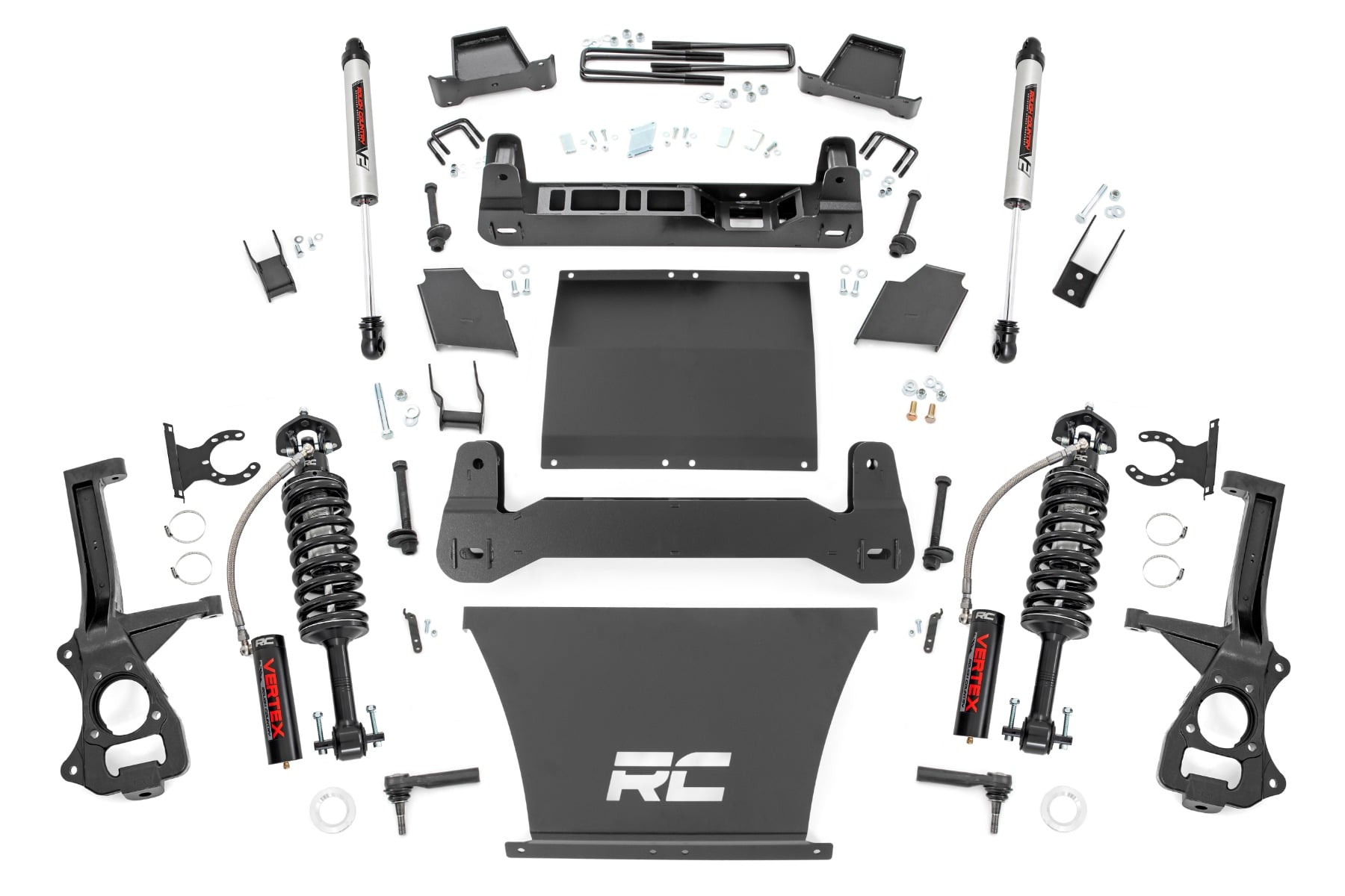Rough Country 4 Inch Lift Kit AT4/Trailboss Vertex/V2 Chevy/GMC Sierra 1500 (19-24)/Silverado 1500 (19-24)