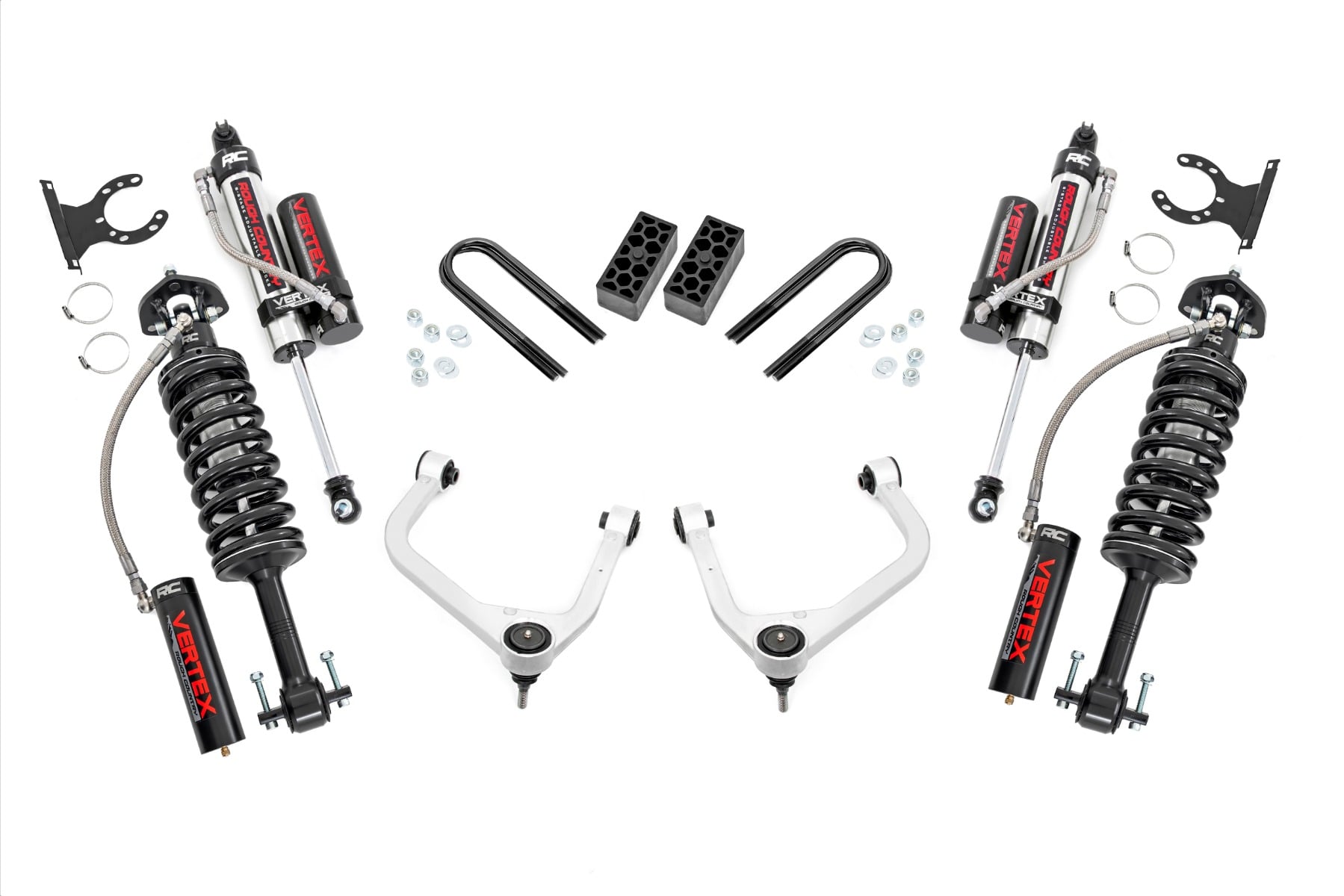 Rough Country 3.5 Inch Lift Kit Vertex Rear Mono Leaf Chevy Silverado 1500 (25-26)