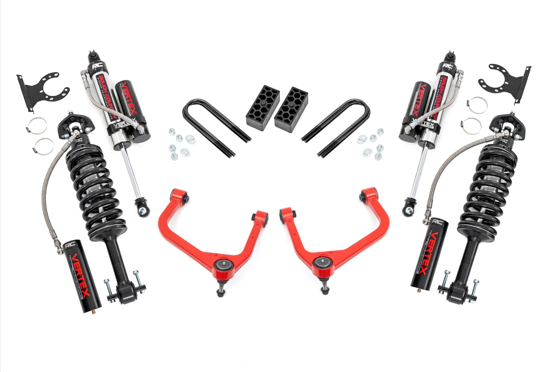 Rough Country 3.5 Inch Lift Kit Vertex Rear Mono Leaf Chevy Silverado 1500 (25-26)