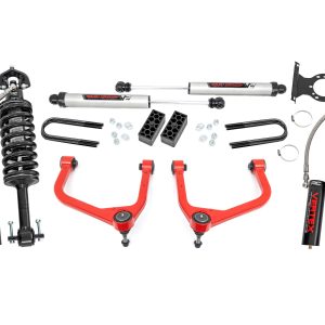 Rough Country 3.5 Inch Lift Kit Vertex/V2 Rear Mono Leaf Chevy Silverado 1500 (22-24)