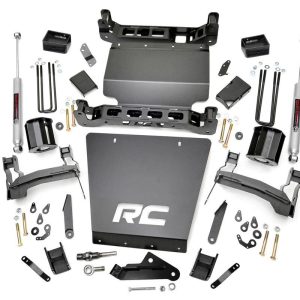 Rough Country 5 Inch Lift Kit Bracket Chevy Silverado & GMC Sierra 1500 4WD (2014-2018 & Classic)