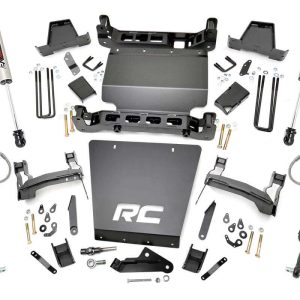 Rough Country 7 Inch Lift Kit Bracket Vertex/V2 Shks Chevy/GMC 1500 (14-16)