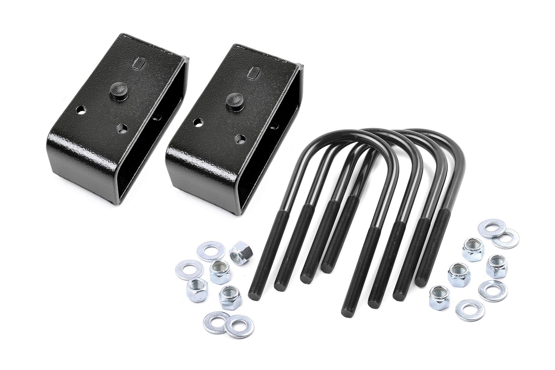 Rough Country 2 Inch Block & U-Bolt Kit Ford F-250 Super Duty 2WD/4WD (2005-2010)