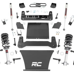 Rough Country 6 Inch Lift Kit Mono Leaf Rear M1 Struts/M1 Chevy Silverado 1500 (22-24)