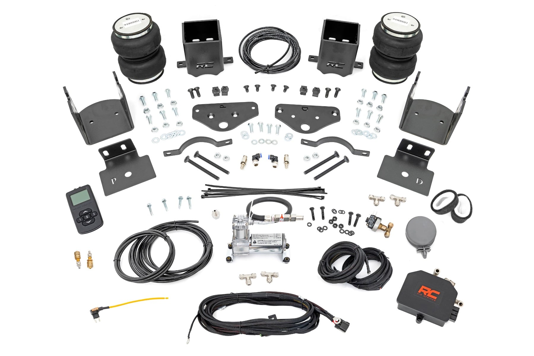 Rough Country Air Spring Kit w/compressor Wireless Controller Ford F-250/F-350 Super Duty (17-22)