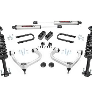Rough Country 3 Inch Lift Kit Fabbed UCA Vertex/V2 Ford F-150 4WD (2021-2026)