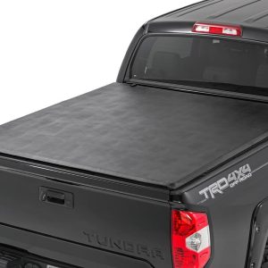 Rough Country Soft Tri-Fold Bed Cover 5’7″ Bed No OE Rail Toyota Tundra (07-21)