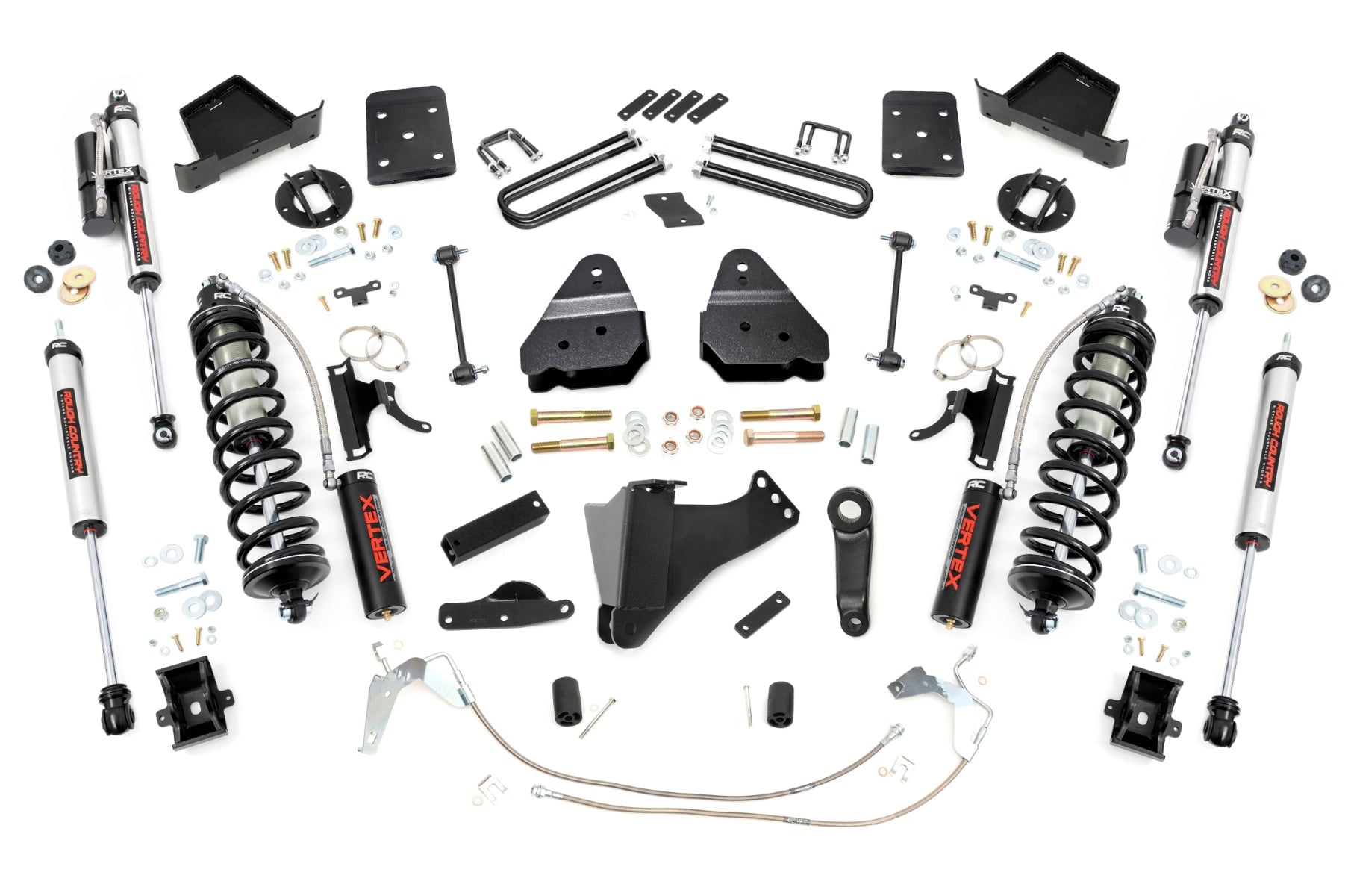 Rough Country 4.5 Inch Lift Kit W/O Overloads C/O Vertex Ford F-250/F-350 Super Duty (08-10)