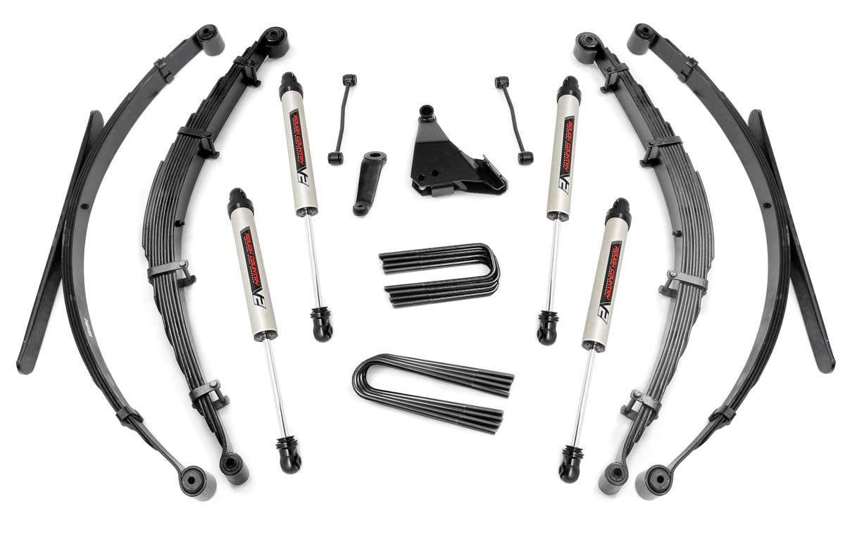 Rough Country 6 Inch Lift Kit Rear Springs V2 Ford F-250/F-350 Super Duty 4WD (1999)
