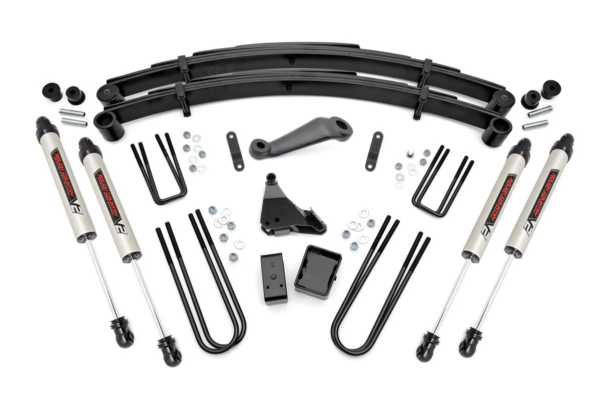 Rough Country 6 Inch Lift Kit Rear Blocks V2 Ford F-250/F-350 Super Duty 4WD (99-04)