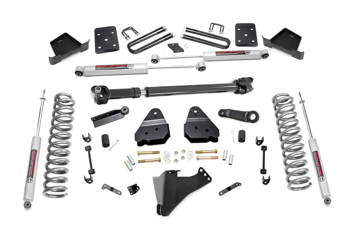 Rough Country 6 Inch Lift Kit OVLDS D/S Ford F-250/F-350 Super Duty 4WD (2017-2022)