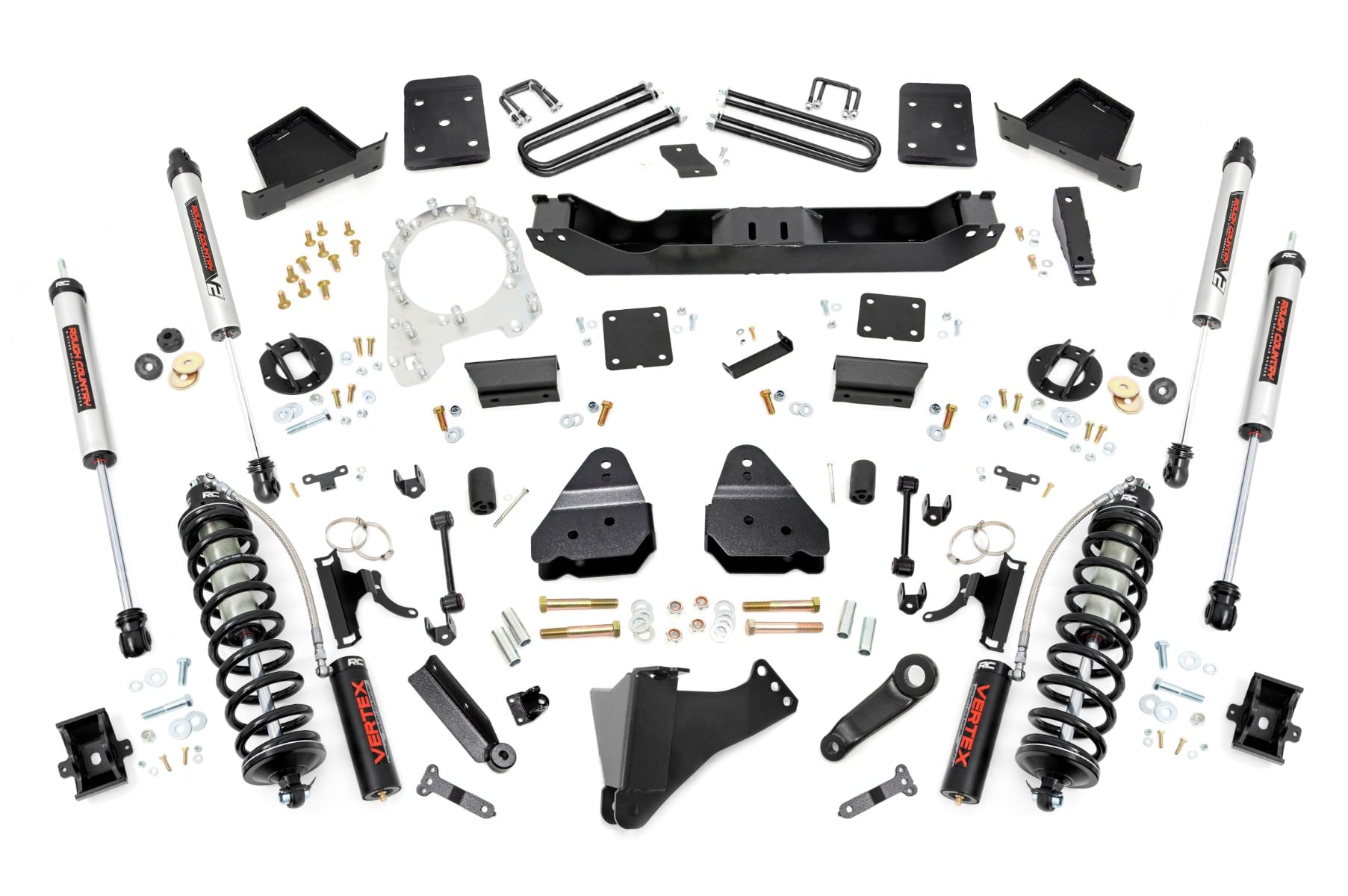 Rough Country 6 Inch Lift Kit Diesel No OVLD C/O V2 Ford F-250/F-350 Super Duty (17-22)